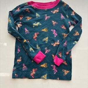 Wonder Nation Teal Butterfly Long Sleeve Shirt